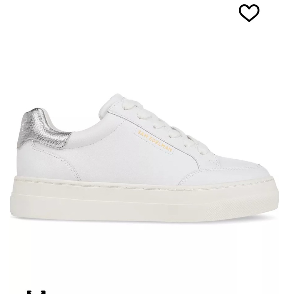 Sam Edelman White Leather Wess Sneakers 10.5